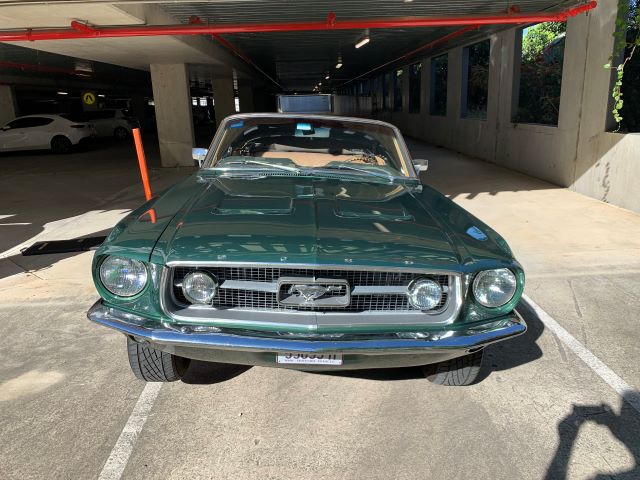 Vintage Green Ford Mustang Inspection In Sydney Nsw